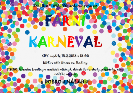 Farní karneval 2015 - plakát